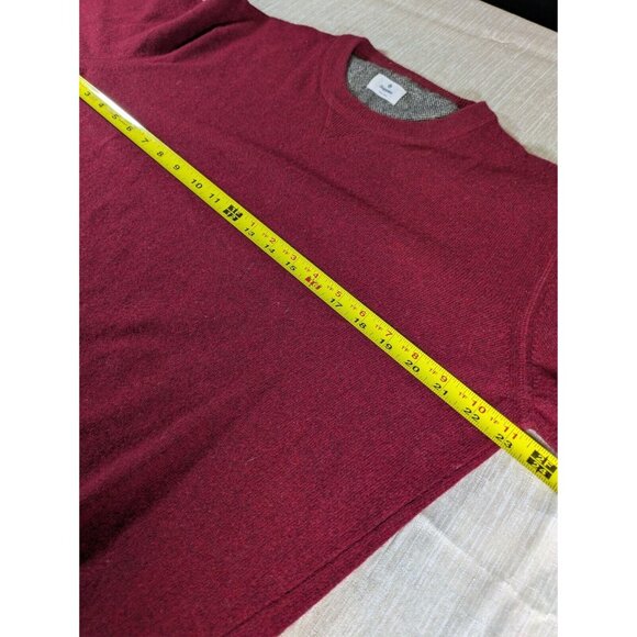 Scappino Sweater Men's Size L Red  Wool Blend Luxury Made In Italy - Picture 4 of 9